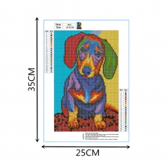 SX-F011  25X35cm   Diamond Painting Kits - Color dog