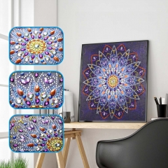 SX-DZ117   Special Shaped Diamond Painting Kits - Mandala