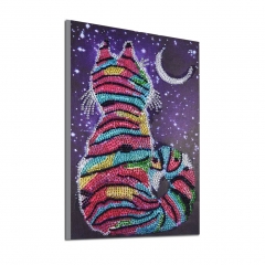 SX- H004   Special Shaped Diamond Painting Kits - Color cat