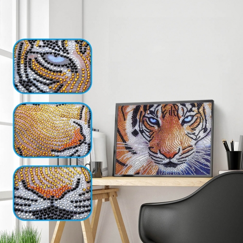 SX- H006   Special Shaped Diamond Painting Kits - Tiger