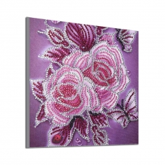 SX- H007   Special Shaped Diamond Painting Kits - Flower 