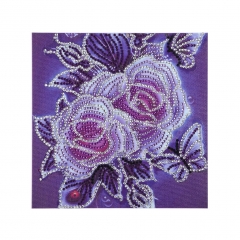 SX- H009   Special Shaped Diamond Painting Kits - Flower