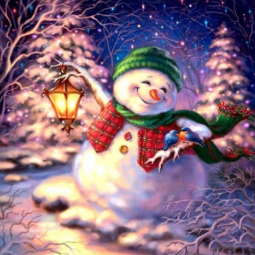 SX- B3395   Diamond Painting Kit - Snowman