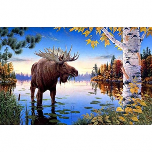 SX- B3405   Diamond Painting Kit - Reindeer