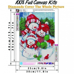 SX- B3411   Diamond Painting Kit - Snowman