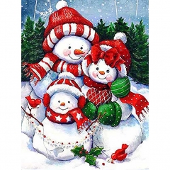 SX- B3411   Diamond Painting Kit - Snowman