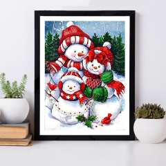 SX- B3411   Diamond Painting Kit - Snowman