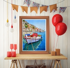 SX- B3460   Diamond Painting Kit - Boat