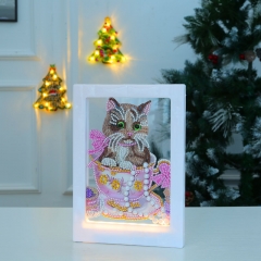 XKLED028 DIY Mosaic Night Light Part Special Shape Diamond Photo Frame