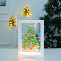 XKLED019 DIY Mosaic Night Light Part Special Shape Diamond Photo Frame