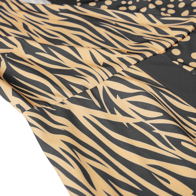 DYT157-French dress long sleeves spring and autumn waist wave point super fairy retro African dress