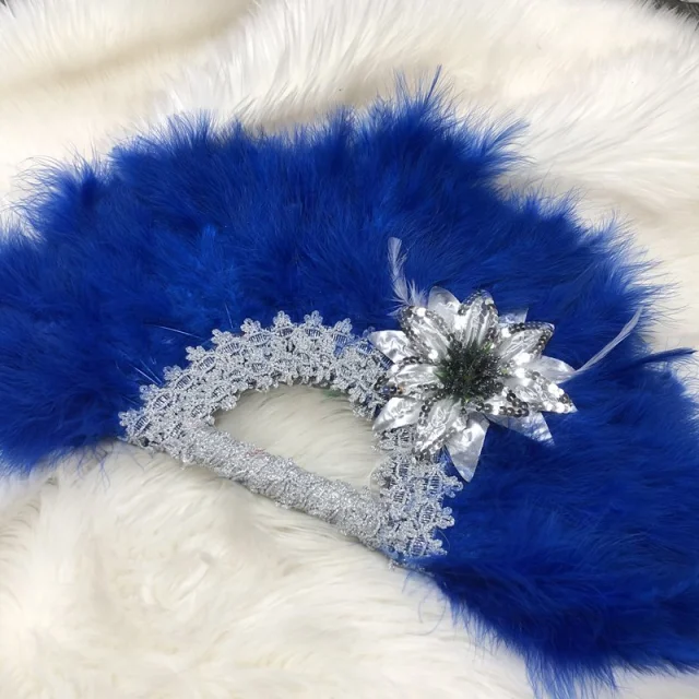 HF African Hand Fan Feather Traditional Fan Shaped Fan For Wedding And Party