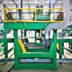 Coke oven rock wool production line