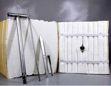 Which stage in the manufacturing process of soluble ceramic fiber modules is the most critical?