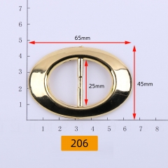206# Oval,Waist buckle,Plastic,acrylic