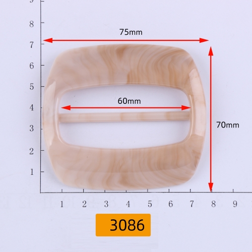 3086# Waist buckle,Special pattern,Plastic,acrylic