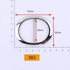 383# Oval,Waist buckle,Plastic,acrylic
