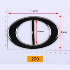 290# Oval,Waist buckle,Plastic,acrylic