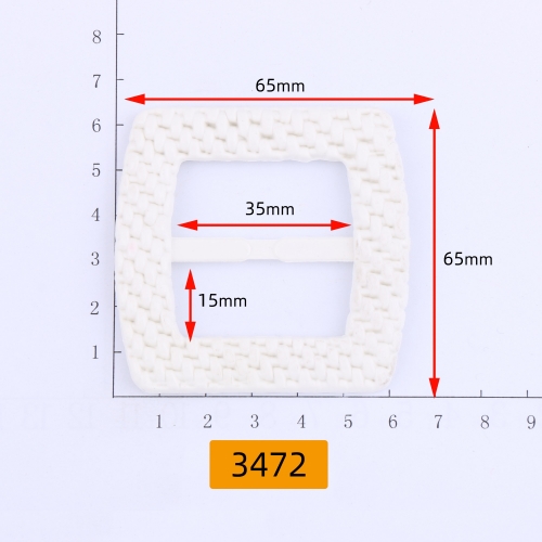 3472# Waist buckle, shoe buckle，plastic, acrylic
