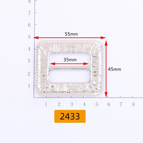 52433# Square buckle，decorative pattern，