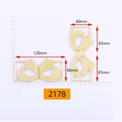 2178# Bow，waist buckle, plastic, acrylic