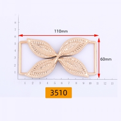 3510# X shape, bow tie, waist buckle，plastic, acrylic