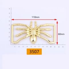 3507# Spider shape, waist buckle, plastic, acrylic