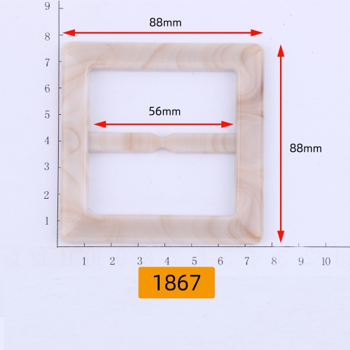 1867# Waist buckle,Mixed color,Plastic,acrylic