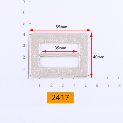 2417# Square buckle，decorative pattern，