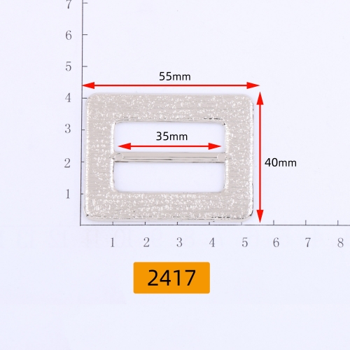 2417# Square buckle，decorative pattern，