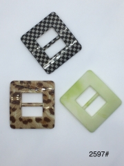 2597# Waist buckle,Wood color,Plastic,acrylic