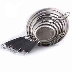 Plastic Handle Stainless Steel Oil Colander