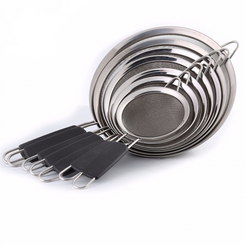 Plastic Handle Stainless Steel Oil Colander