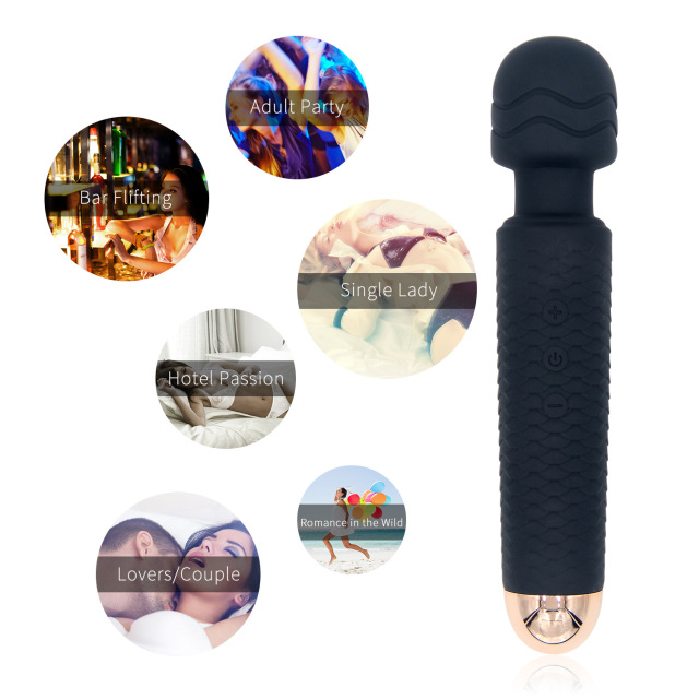 25 frequency single head dragon scale vibrator usb rechargeable silicone vibrator female av massage stick