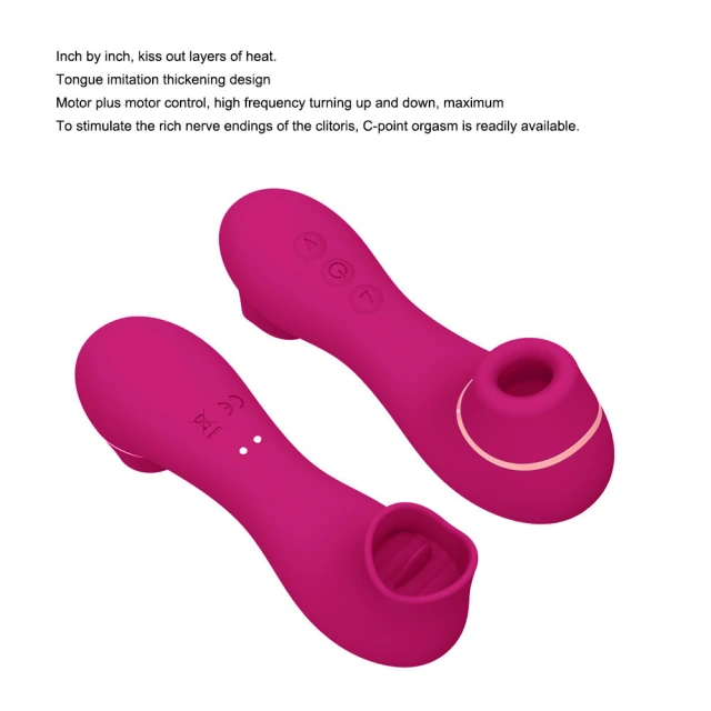 Magnetic suction charging vibrator sucking 10 frequency tongue licking small sea lion dual-use mini female vibrator massager