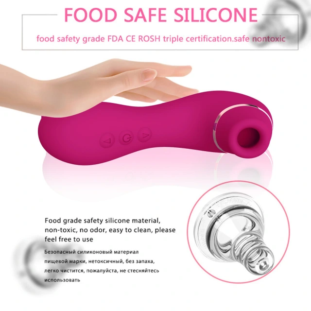 Magnetic suction charging vibrator sucking 10 frequency tongue licking small sea lion dual-use mini female vibrator massager