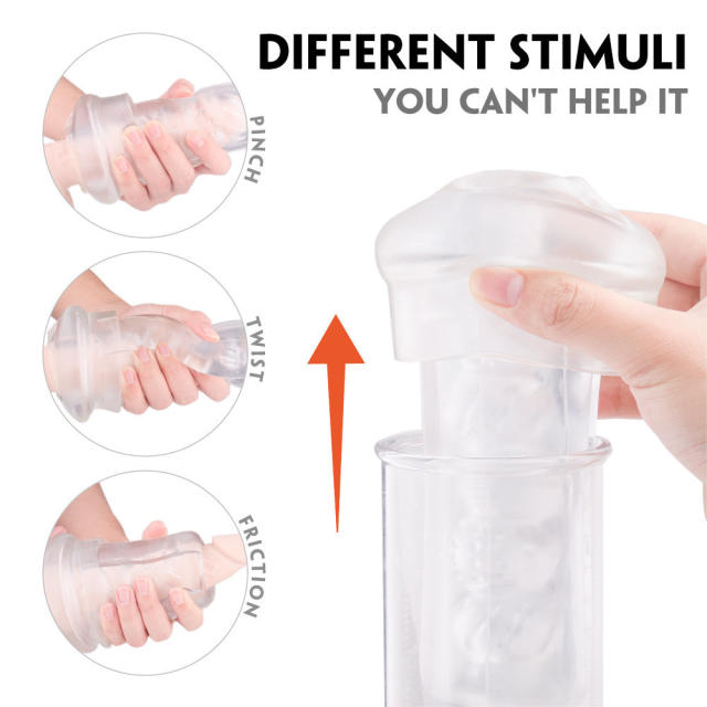 Clip suction fully automatic transparent aircraft cup electric aircraft cup pronunciation vibration