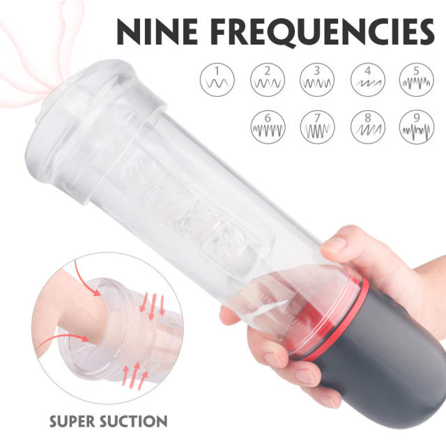 Clip suction fully automatic transparent aircraft cup electric aircraft cup pronunciation vibration