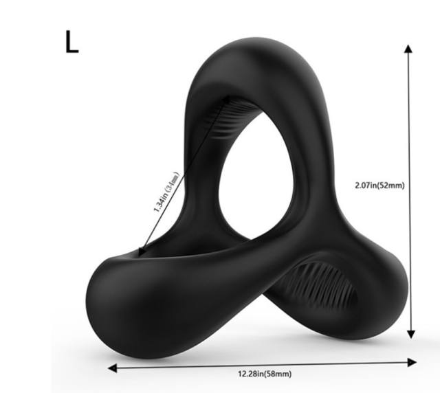 Male health products silicone lock fine ring male JJ double ring couple sex toys non-vibrating penis ring