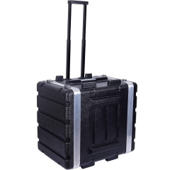 ABS Rack Case 6U Depth 17'' with Trolley and Wheel