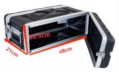 ABS Rack Case 3U Depth 8''