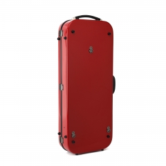 Hard-Shell Fiberglass Red Double Violin Case 4/4