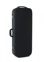 Fiberglass Matt Black color double Violin Case 4/4