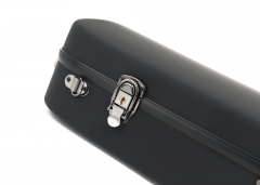 Fiberglass Matt Black color double Violin Case 4/4