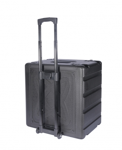 6U PE Trolley Rack Case - Detachable Trolley
