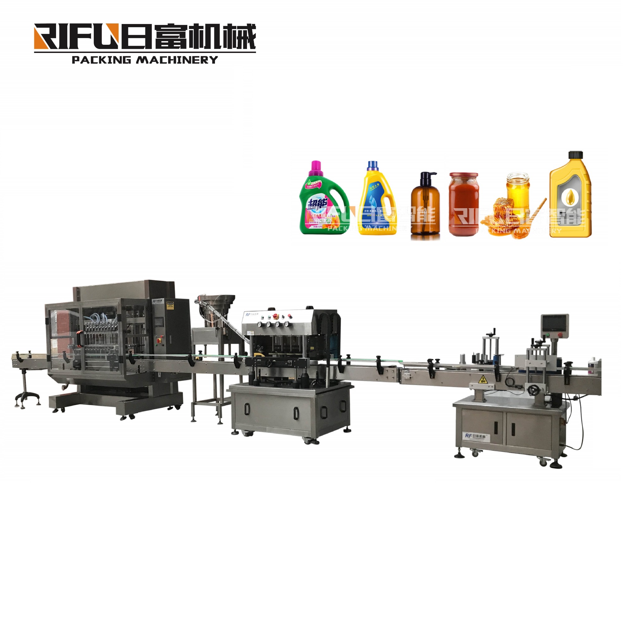 Automatic liquid piston filling machine