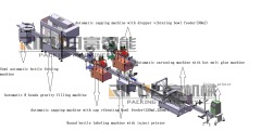 Automatic liquid piston filling machine