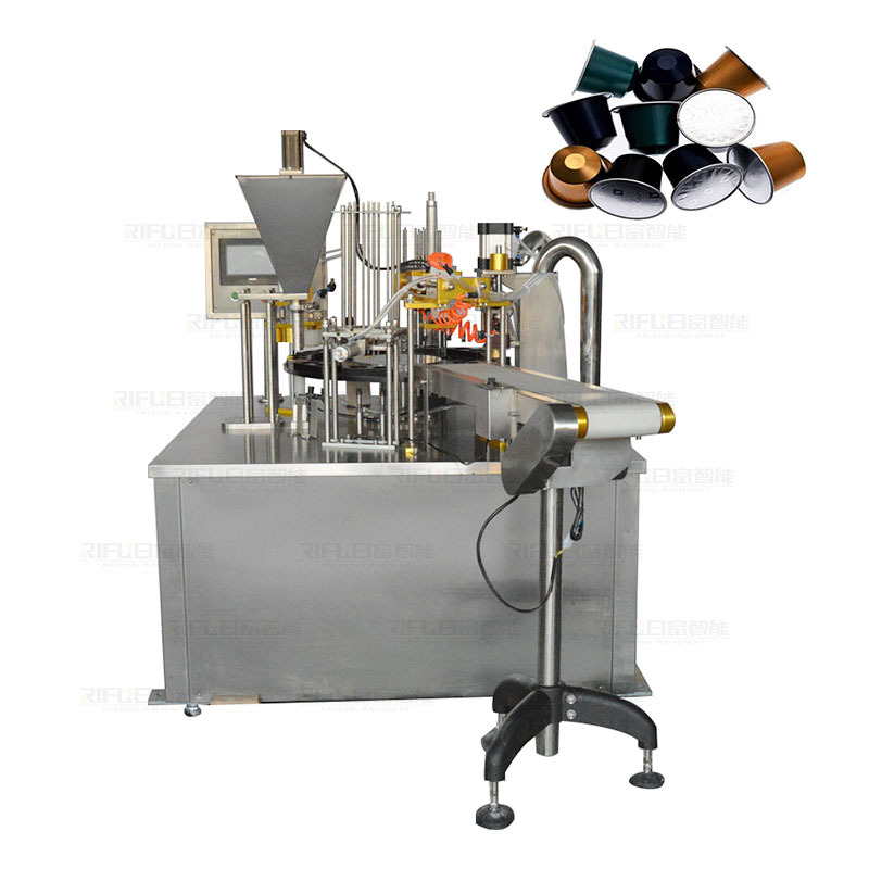 RIFU automatic k cup capsule coffee filling and sealing machines