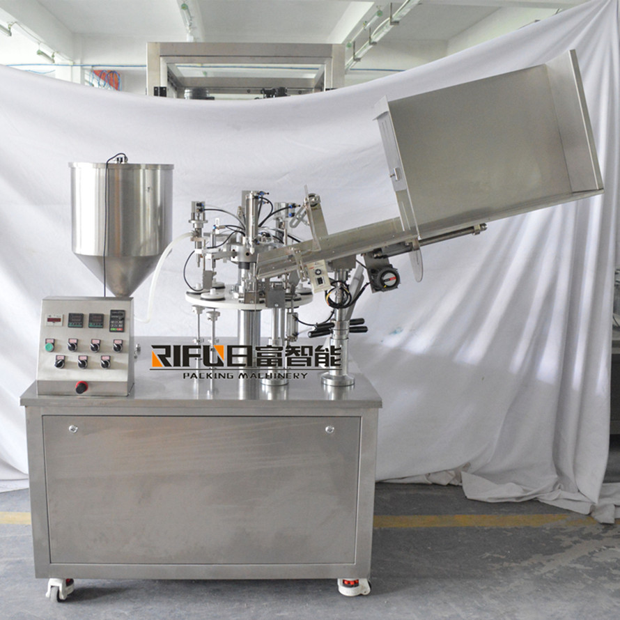 Automatic soft tube filling and sealing machine ultrasonic cosmetic filler sealer manufacturing machinery