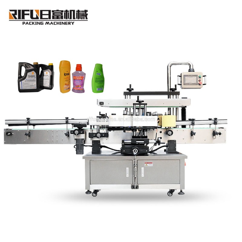 Automatic flat surface top labeling machine